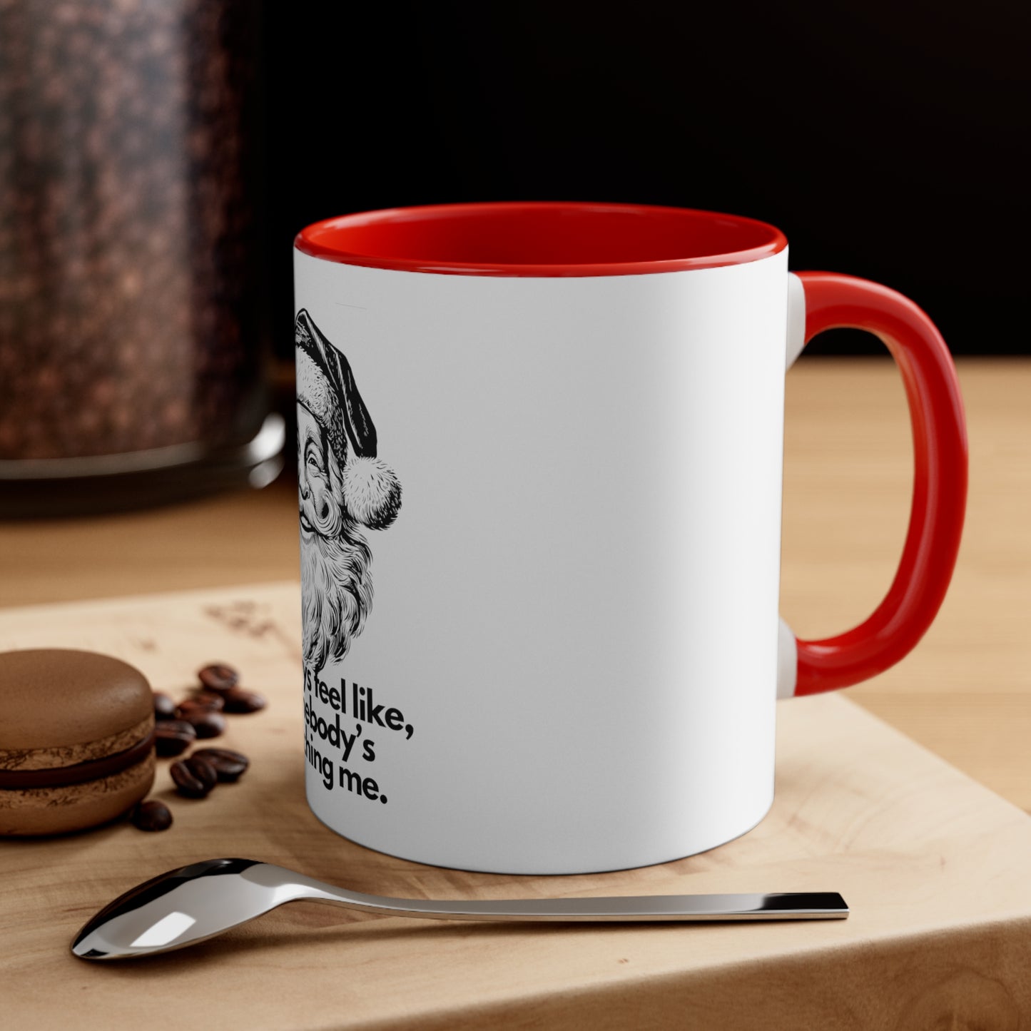 Watching Me Santa Mug, 11oz